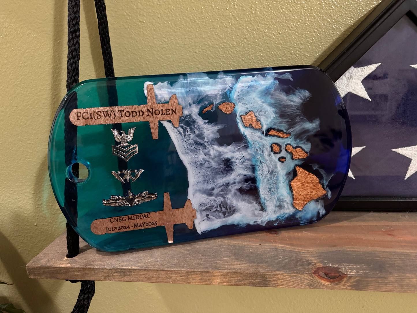 Dog Tag Plaque Full Resin