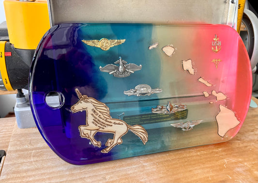 Dog Tag Plaque Full Resin